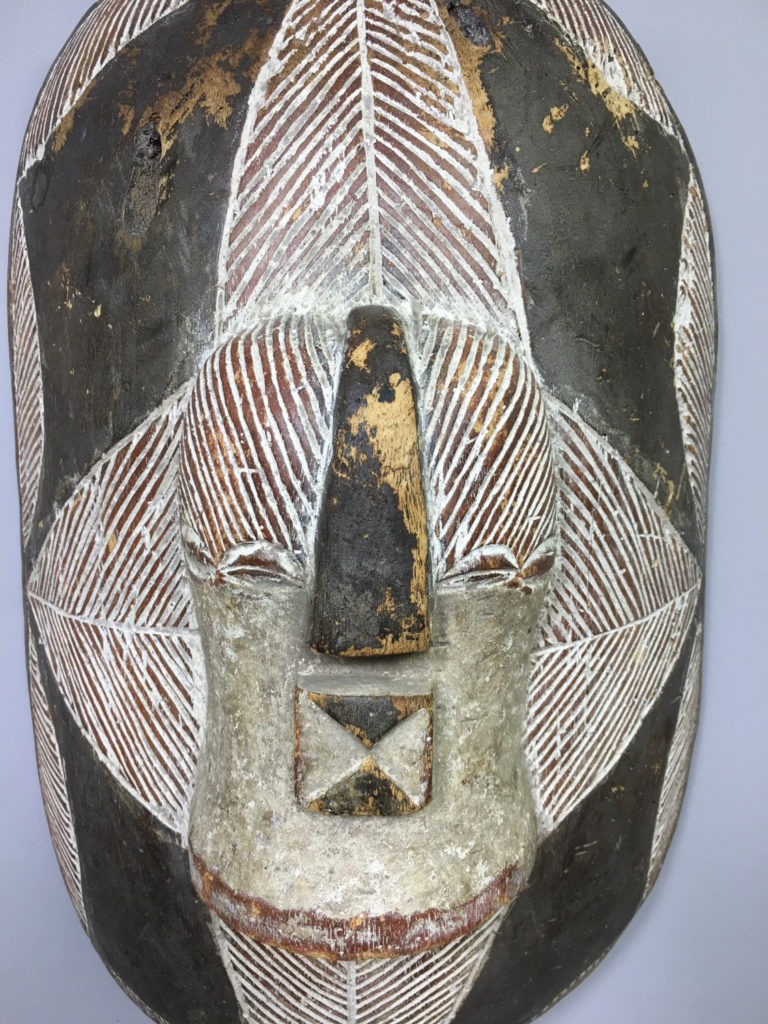 African American congo mask shield
